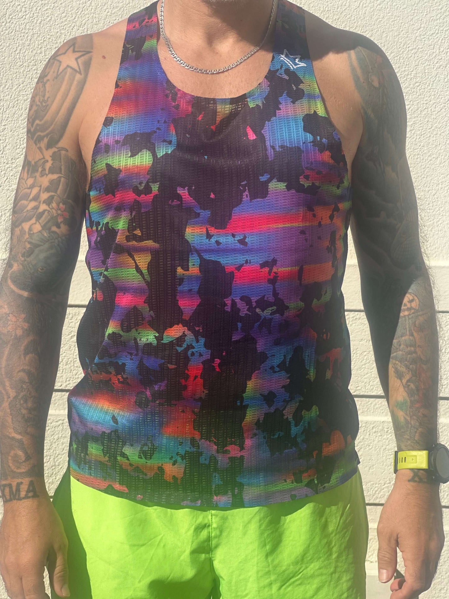 Cardio Kingz Canotta da Corsa per Uomini - Velocità Distorta
