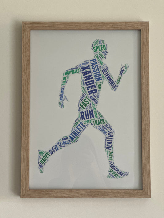 Cardio Kingz Personalised Name Runner Print