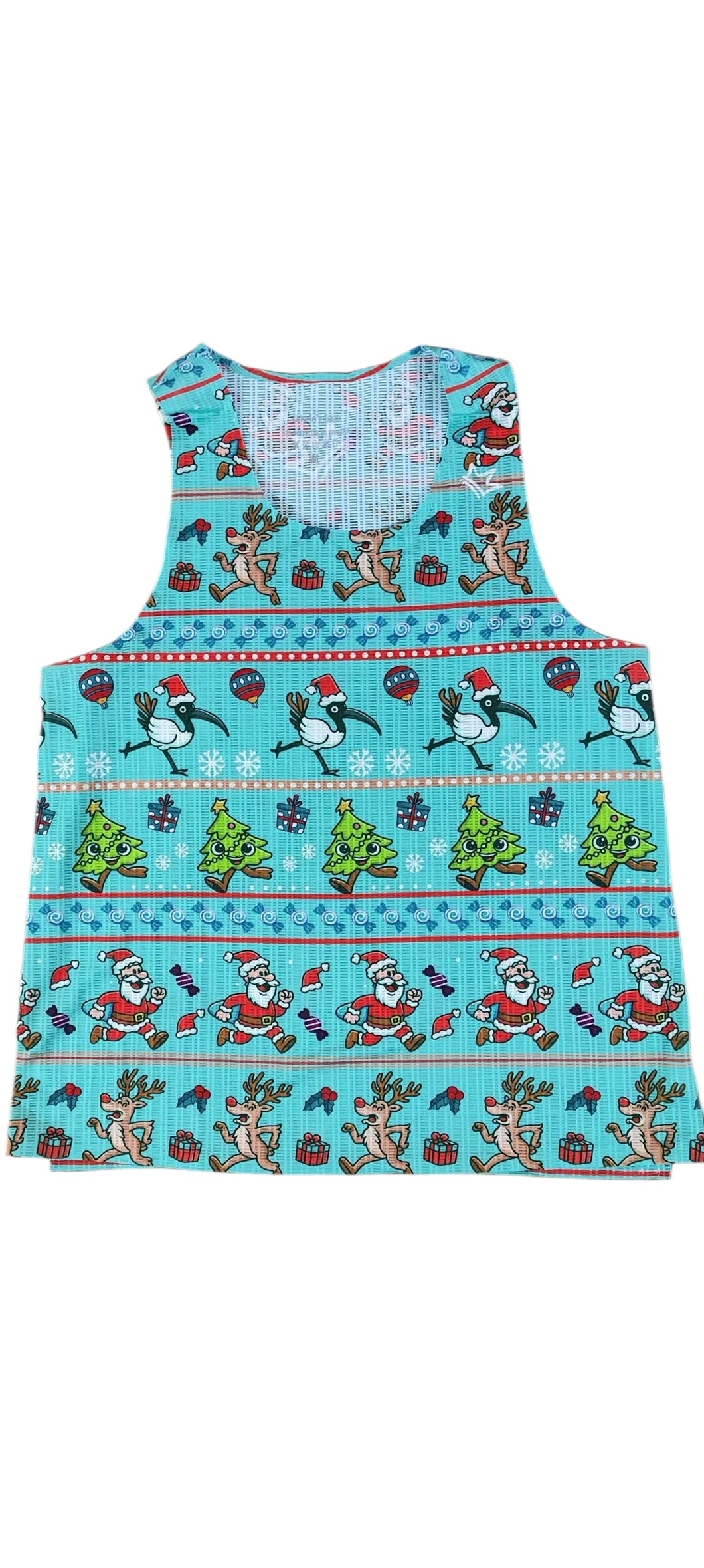 Cardio Kingz Womens Running Singlet - Ibis You A Merry Christmas