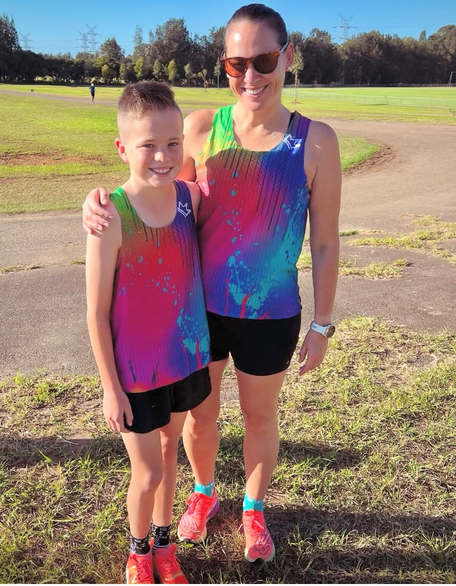 Cardio Kingz Technicolour Dream Running Singlet - Children