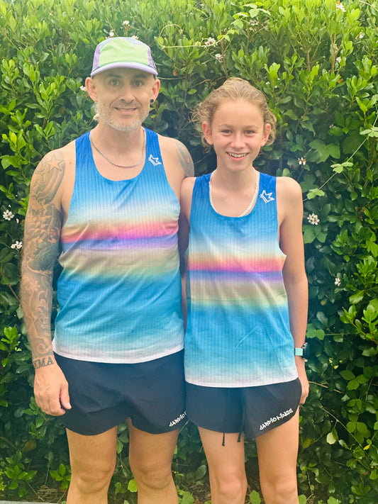 Cardio Kingz Men’s Running Singlet - Golden Hour