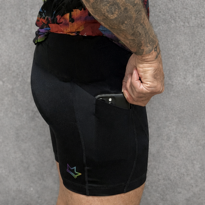 Cardio Kingz Men’s Half Tights - Black