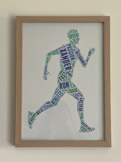 Cardio Kingz Personalised Name Runner Print