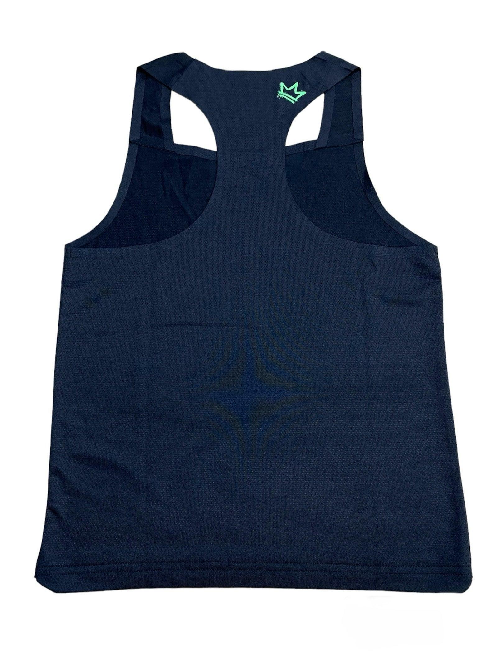 Mens Black Running Singlet 