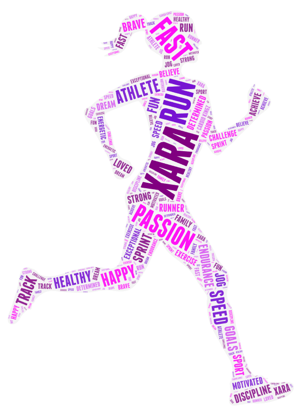Cardio Kingz Personalised Name Runner Print